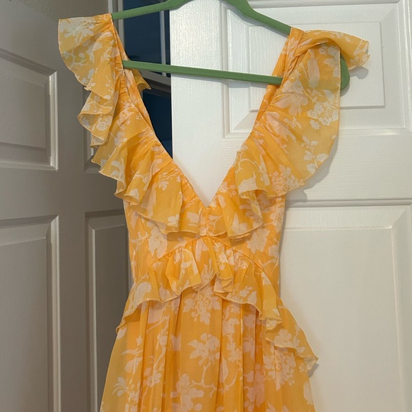 Abercrombie Flutter Sleeve maxi dress, size s - Picture 4 of 9